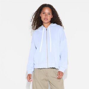 Wild Fable Soft Blue Zip-Up hoodie
